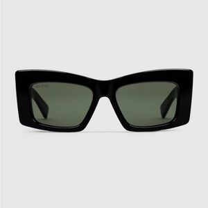 Gucci Black and Green Sunglasses